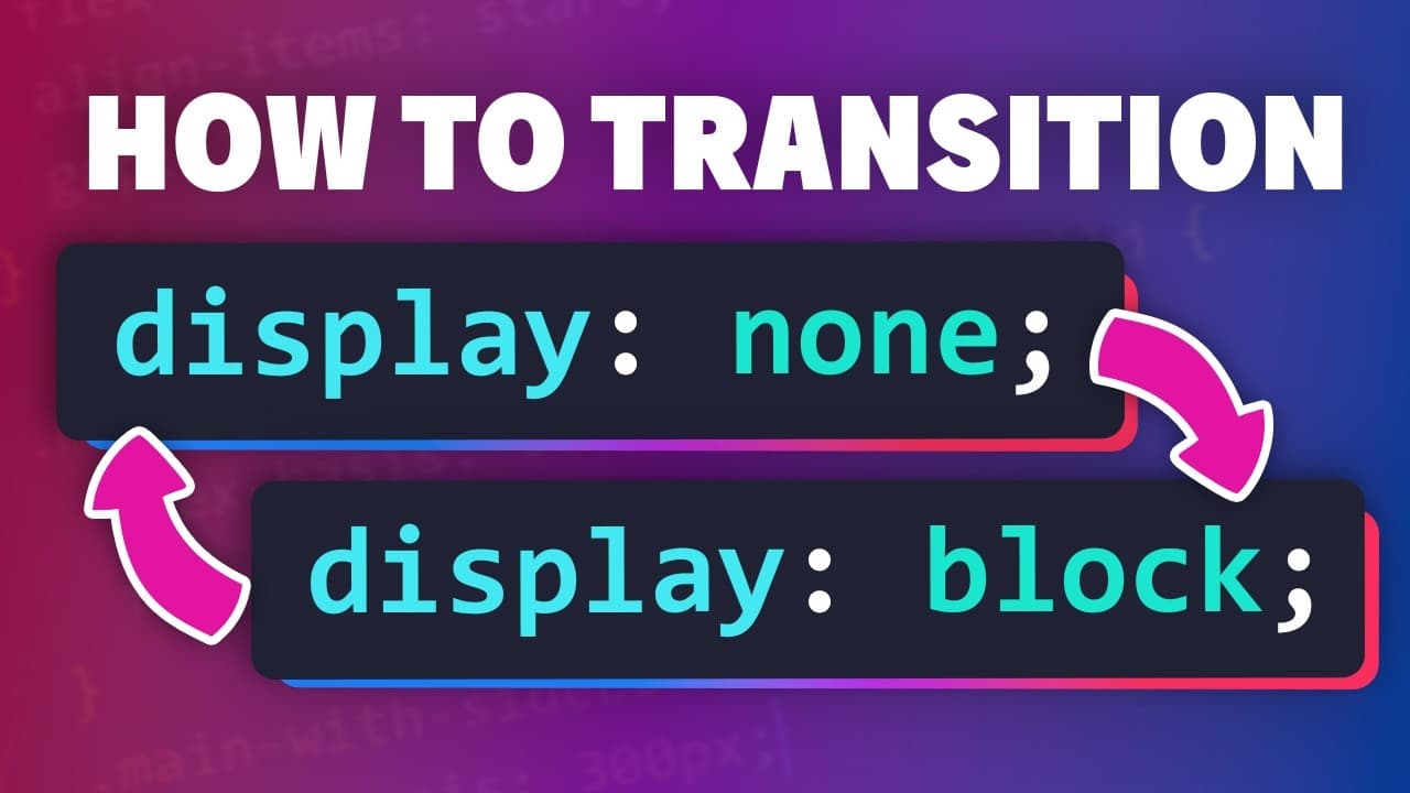 display: none 을 transition 하기 — allow-discrete 와 @starting-style (Transition to and from display: none)