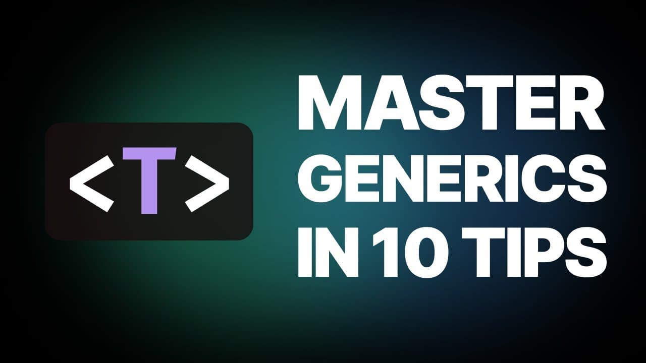 TypeScript 제네릭 마스터를 위한 10가지 팁 — (Generics: The most intimidating TypeScript feature)